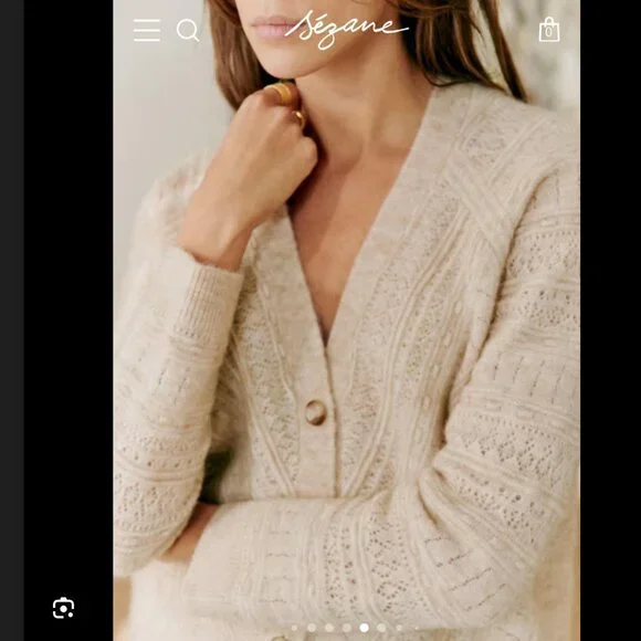 SEZANE Eya Cardigan - Picture 3 of 7